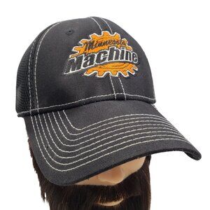 MINNESOTA MACHINE TRIPLE A HOCKEY LOGO Mesh Fitted Baseball Ball Cap Hat M-L